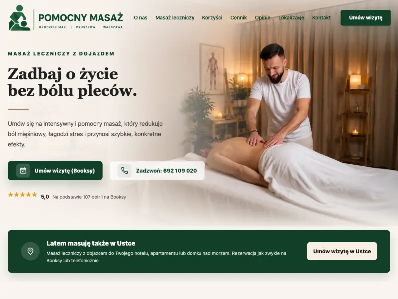 Strona Pomocny Masaż